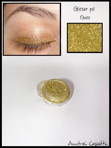 ♔ Glitter pó Ouro